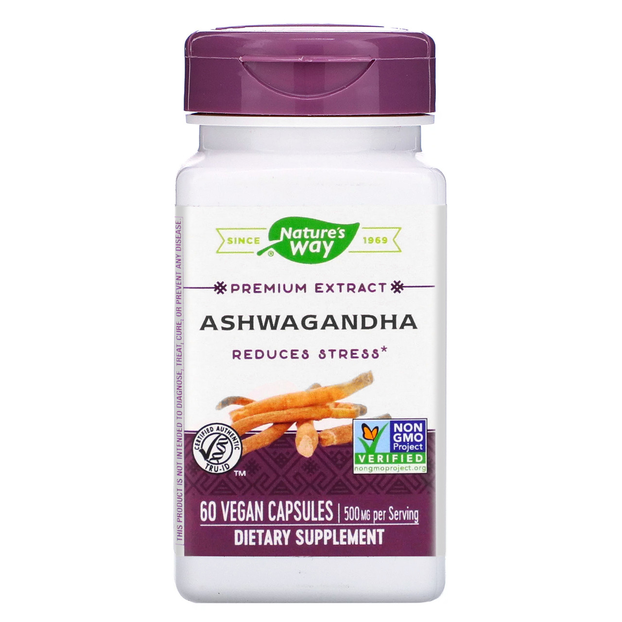 Ашваганда Nature's Way "Ashwagandha" стандартизований екстракт, 500 мг (60 капсул)