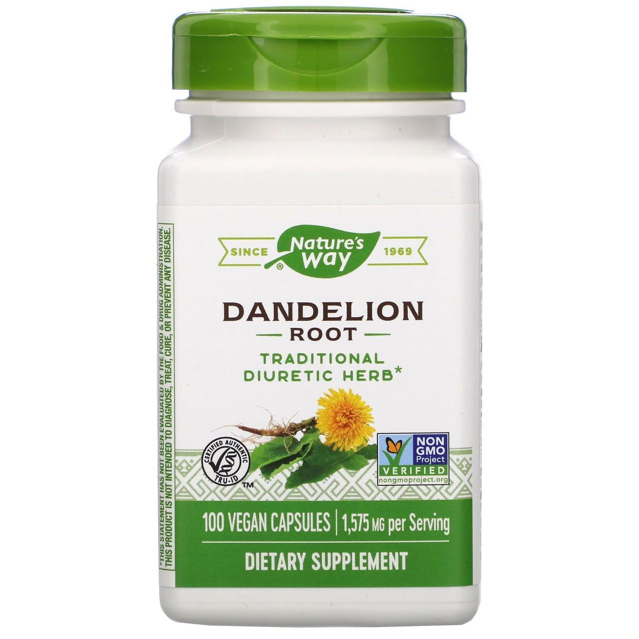 Корень одуванчика Nature's Way "Dandelion Root" 1575 мг (100 капсул)