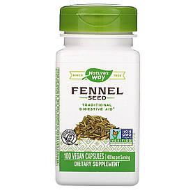 Насіння фенхелю Nature's Way "Fennel Seed" 480 мг (100 капсул)