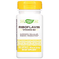 Витамин B2, Nature's Way "Riboflavin Vitamin B2" 100 мг (100 капсул)