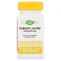 Витамин B2, Nature's Way "Riboflavin Vitamin B2" 400 мг (30 таблеток)