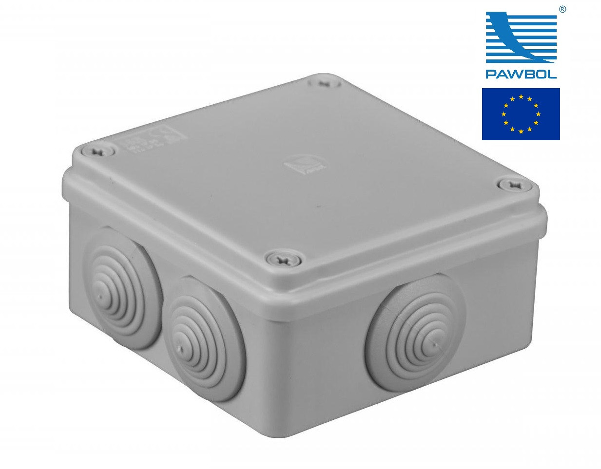 Коробка розподільна IP55 100x100x50 SEZ S-Box 106 розподільна зовнішня і настінна з саьником PG2