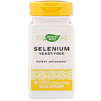 Селен Nature's Way "Selenium" бездрожжевой, 200 мкг (100 капсул)