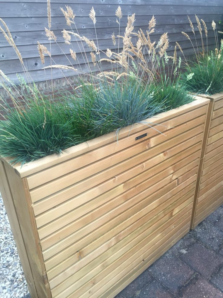 Високий вазон дерев'яний для квітів 1000х1000х200 мм, фото 1