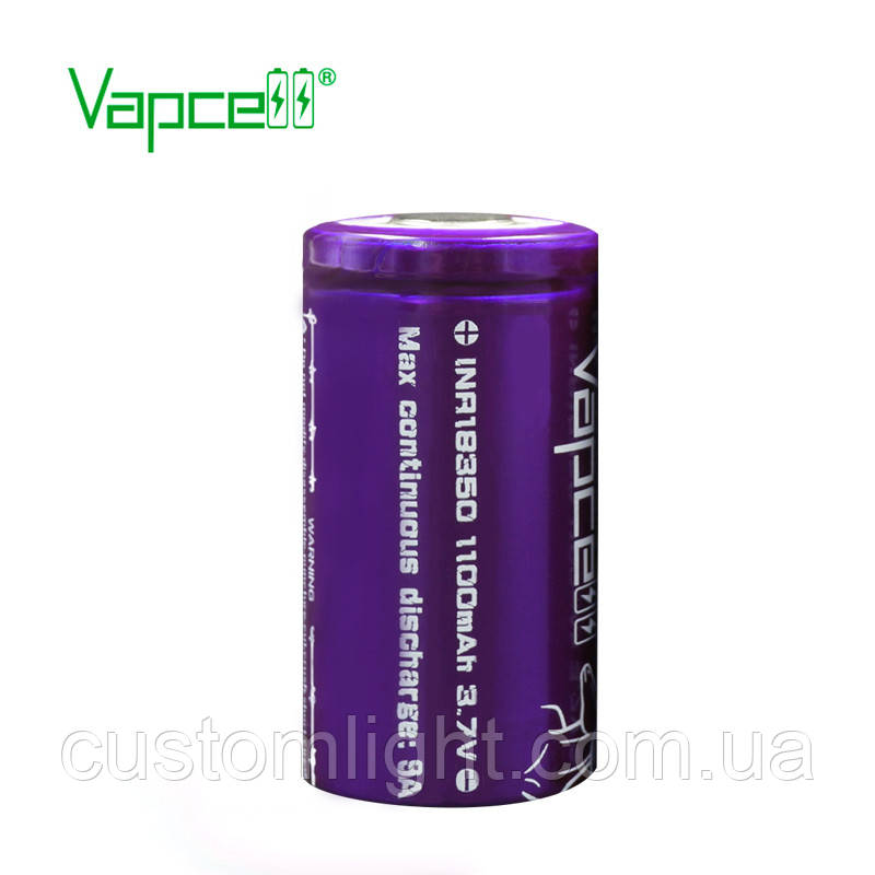 Акумулятор Vapcell inr18350 1100mah 9A