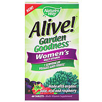 Женские витамины с фруктами и овощами Nature's Way "Alive! Garden Goodness Women's Multivitamin" (60 таблеток)