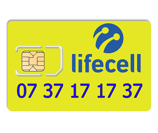 Гарний номер lifecell 07 37 17 37, фото 1