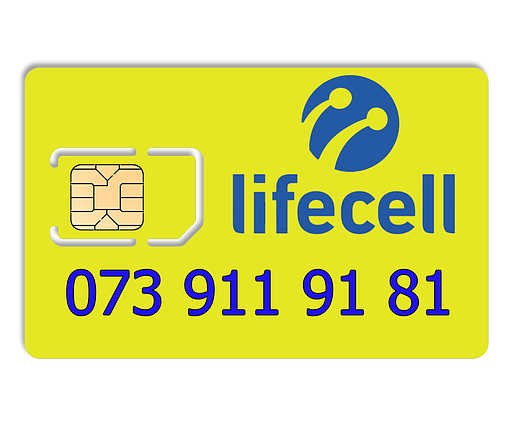 Гарний номер lifecell 073 911 91 81, фото 1