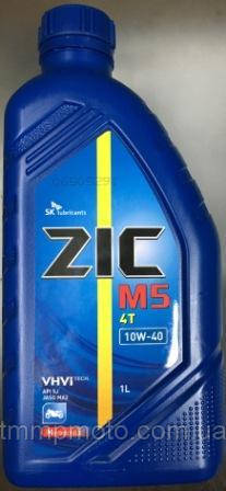 Масло  ZIC 4т полусинтетика 10W-40 M-5  1л