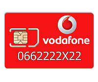 Красивый номер Vodafone 0662222X22