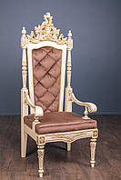 Крісло для церемоній, різьблений трон з дерева