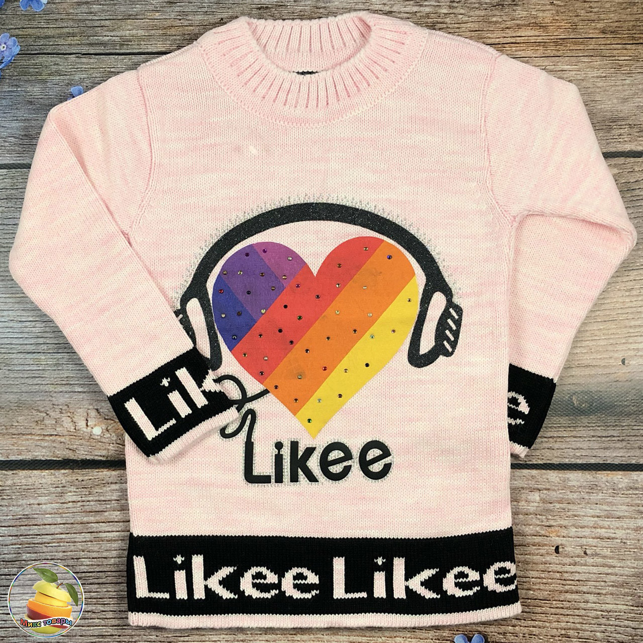 В'язана туніка "Likee" для дівчинки Розмір: 5,7,9 років (21084)