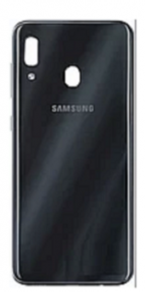 Задня кришка Samsung A202F Galaxy A20e 2019, чорна, фото 1
