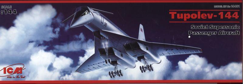 Пластикова модель 1/144 ICM 14401 Ту-144, Радянський надзвуковий пасажирський літак