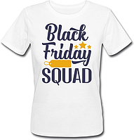 Женская футболка "Black Friday Squad" (белая)