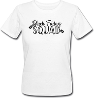 Женская футболка "Black Friday Squad" (белая)