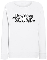 Женский свитшот "Black Friday Squad" (белый) S