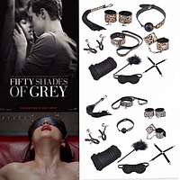 Леопардовый BDSM набор для ролевых садо-мазо игр 10 в 1 БДСМ набор игрушки BDSM Садо мазо наборы игры БДСМ