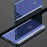 Комплект стекло на дисплей + Зеркальный Smart чехол-книжка Mirror для Xiaomi Redmi 8A /, фото 2