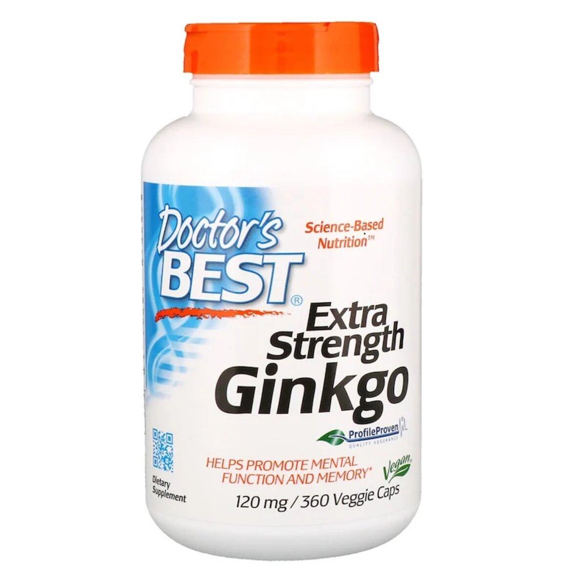 Супер Сильний Екстракт Гінкго 120мг, Profile Proven, Doctor's s Best, 360 гельових капсул
