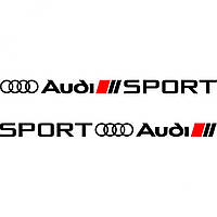 Набір вінілових наклейок на автомобіль - Audi Sport v3 (2 шт.)