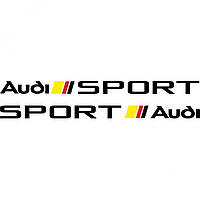 Набір вінілових наклейок на автомобіль - Audi Sport v2 (2 шт.)