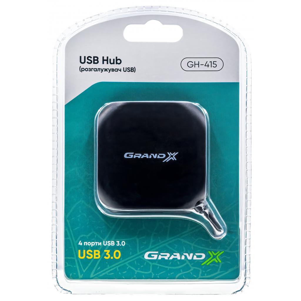 Хаб зовнішній Grand-X GH-415 Black (GH-415)