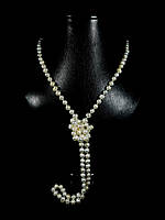 Ожерелье Жемчужины белые, Изысканное ожерелье из натурального камня, красивы украшения.
