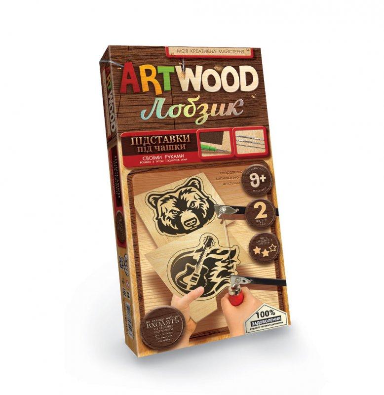 Набір для випилювання ARTWOOD: Підставки під чашки Danko Toys LBZ-02-01U сверло лобзик пилочки творчість для дітей