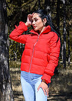Куртка жіноча червона демісезонна код П200 продаж продаж