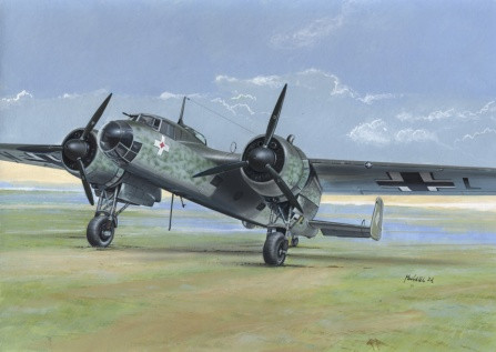 Пластикова модель 1/72 RS models 92026 Німецький двомоторний літак Dornier 17 P Westfront