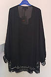 Святкова чорна туніка з вишивкою і нижнім топом 62-64 Giani Forte, фото 8