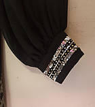 Святкова чорна туніка з вишивкою і нижнім топом 62-64 Giani Forte, фото 4