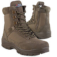 Берці тактичні Mil-tec Tactical Boots with YKK Zipper Brown 12822109