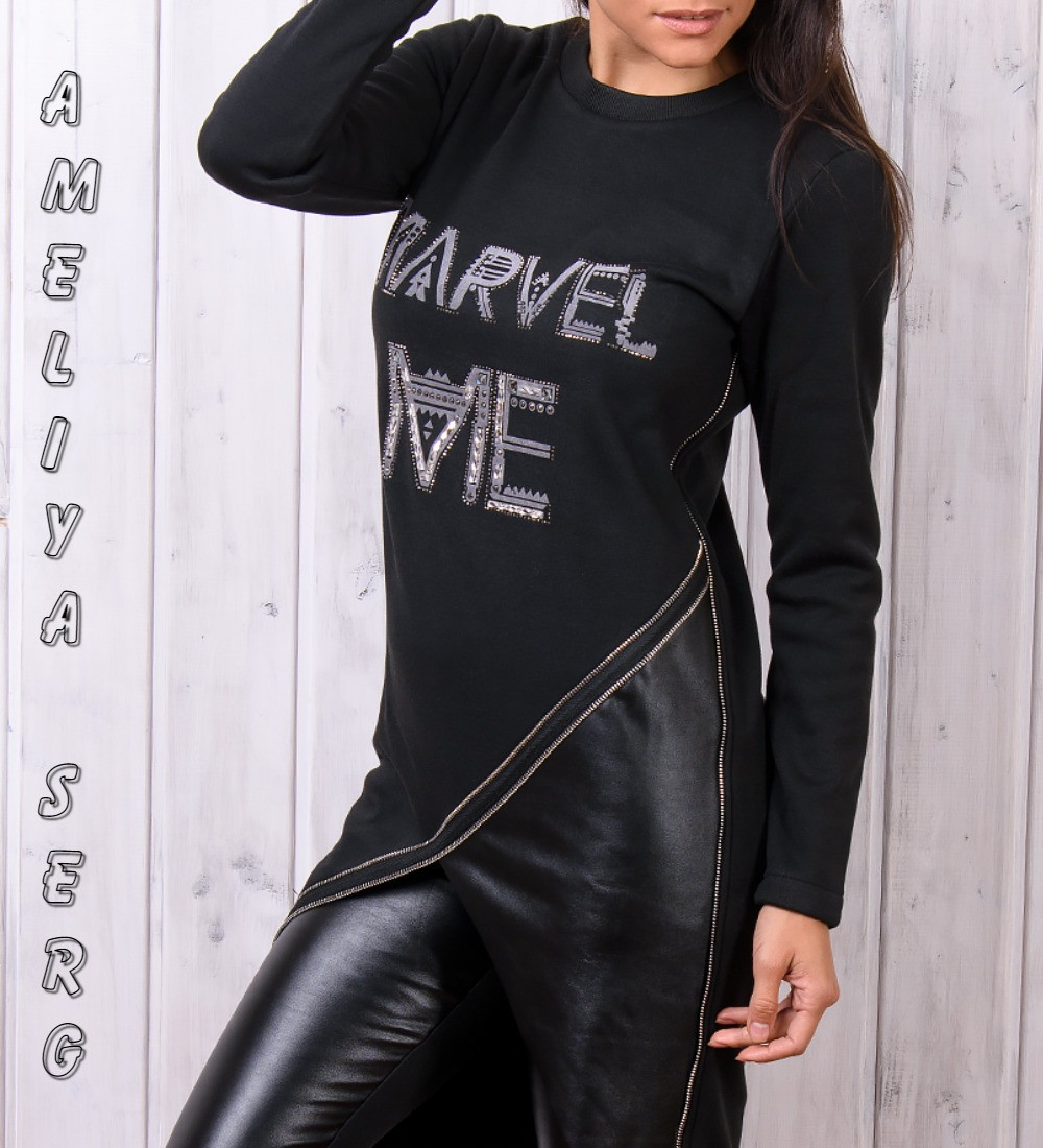 Тёплый женский стильный спортивный костюм Турция S M L XL XXL серый № 8850 - фото 9 - id-p602944491