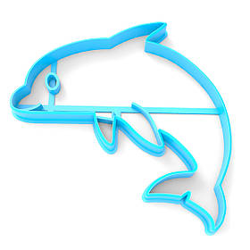 Вирубка для пряників Дельфін 10*10 см (3D)
