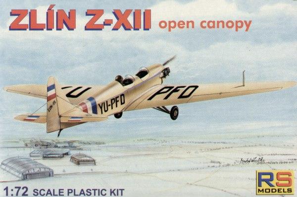 Пластикова модель 1/72 RS models 92039 Чехословацький легкий літак Zlin Z-XII open canopy
