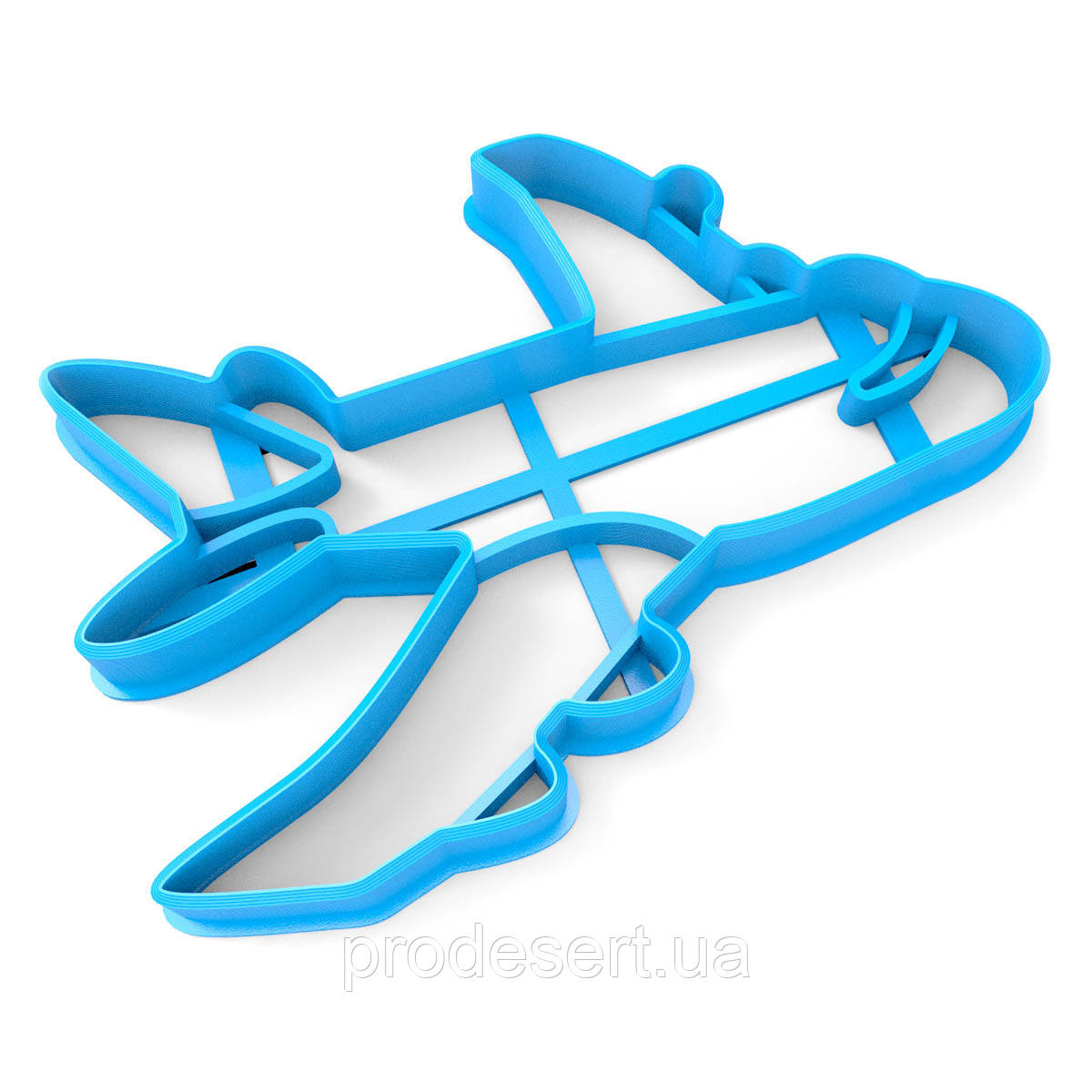 Вирубка для пряників Літак-2 7*10 см (3D)