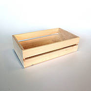 Ящик дерев'яний нефарбований, 30х20х10 см, фото 3