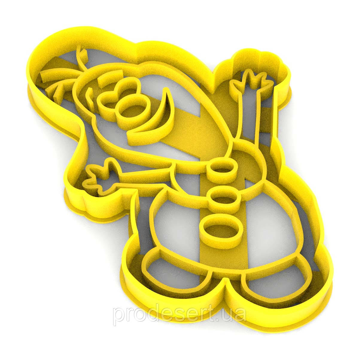Вирубка для пряників Олаф 12*8 см (3D)