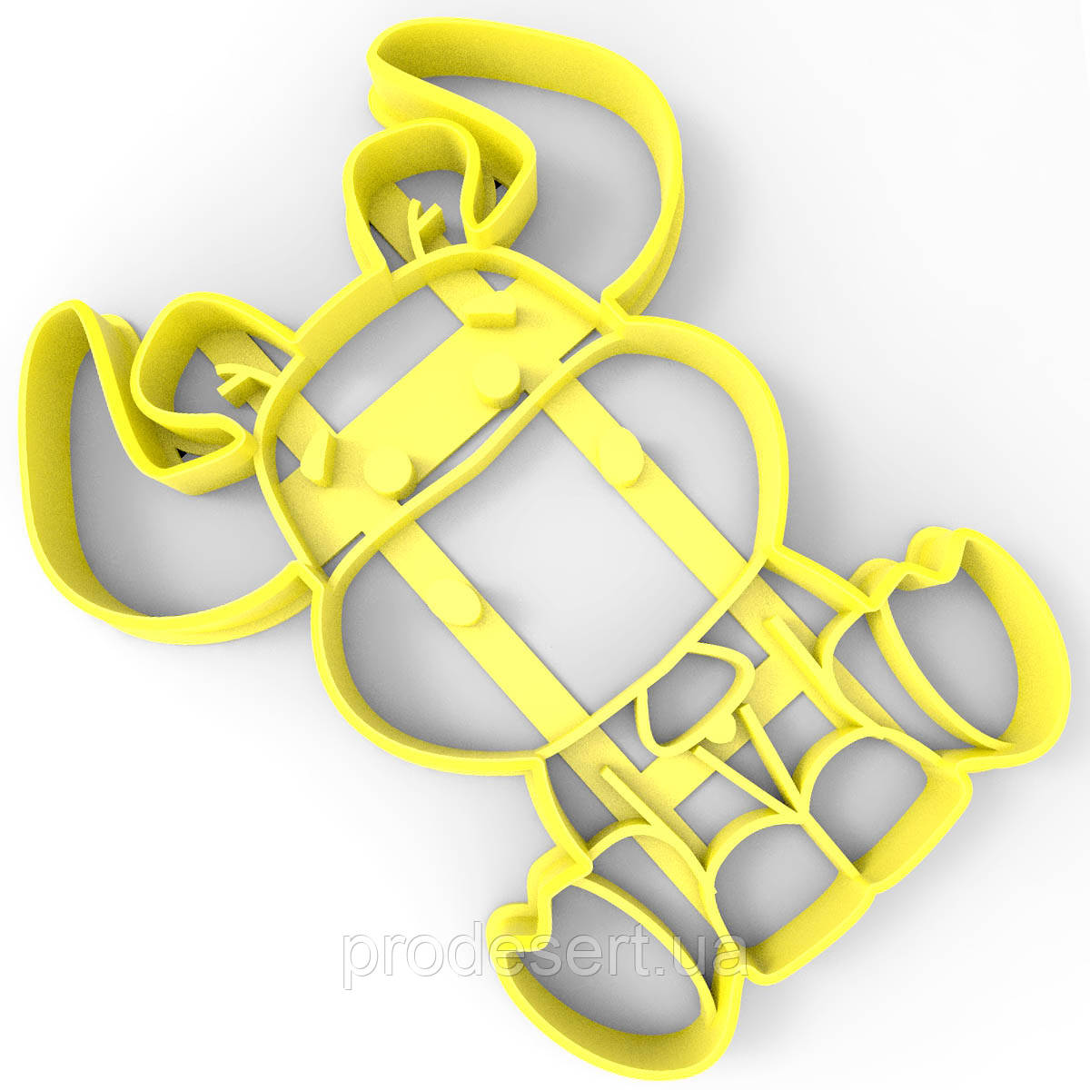Бичок-3 вирубка для пряників 10*8 см (3D)