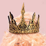 Корона царь король середньовічна, золото,, фото 2