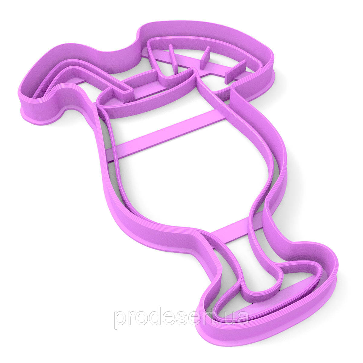 Вирубка для пряників Коктейль 12*8,5 см (3D)