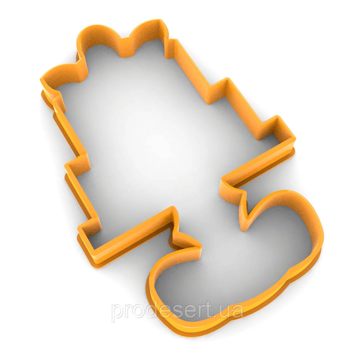Вирубка для пряників Торт 10*6,8 см (3D)