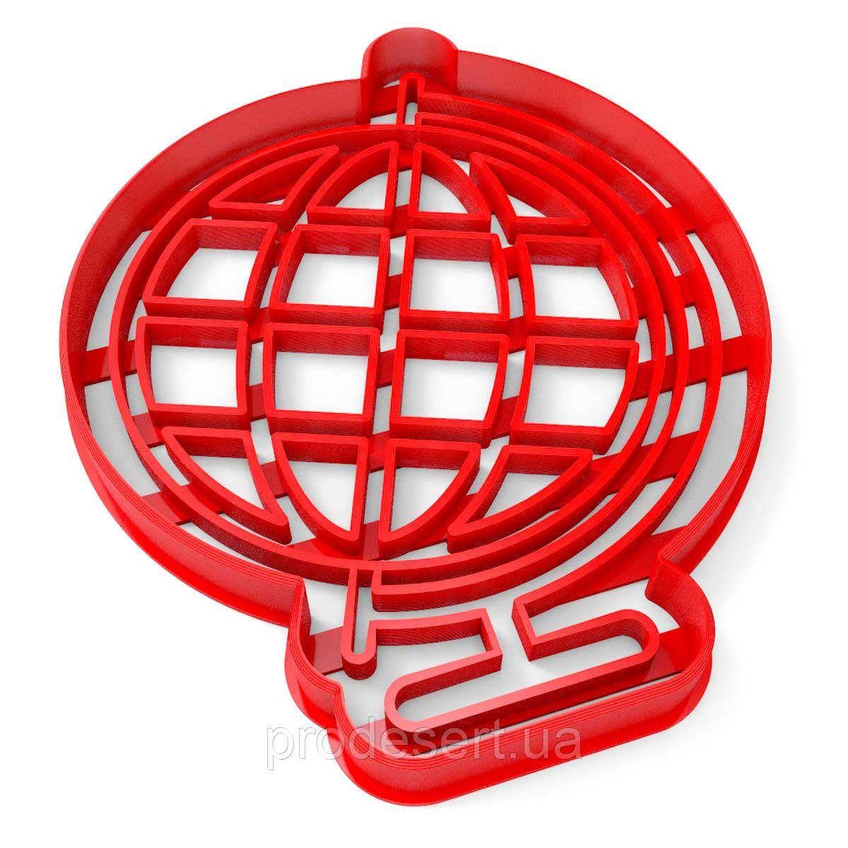 Вирубка для пряників Глобус-2 11*9 см (3D)