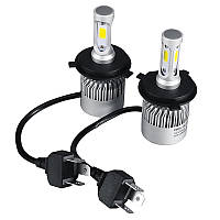 Світлодіодні автомобільні LED лампи в авто H4 Headlight яскраві 6500K / 8000Lm з охолодженням Комплект 2 шт.