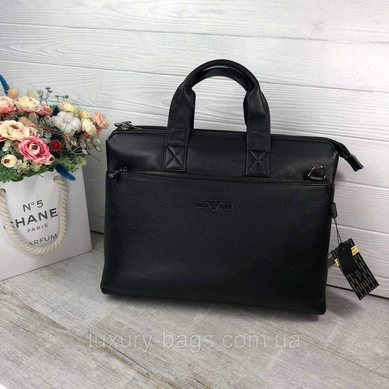 Чоловічий шкіряний портфель Armani Армані