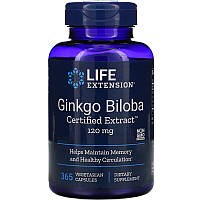 Экстракт гинкго билоба Life Extension "Ginkgo Biloba Certified Extract" 120 мг (365 капсул)