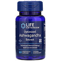 Оптимизированный экстракт ашваганды Life Extension "Optimized Ashwagandha Extract" 125 мг (60 капсул)