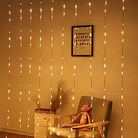 Внутрішня світлодіодна Гірлянда Водоспад 240 LED 2 х 2 м Теплий Білий пр/пр